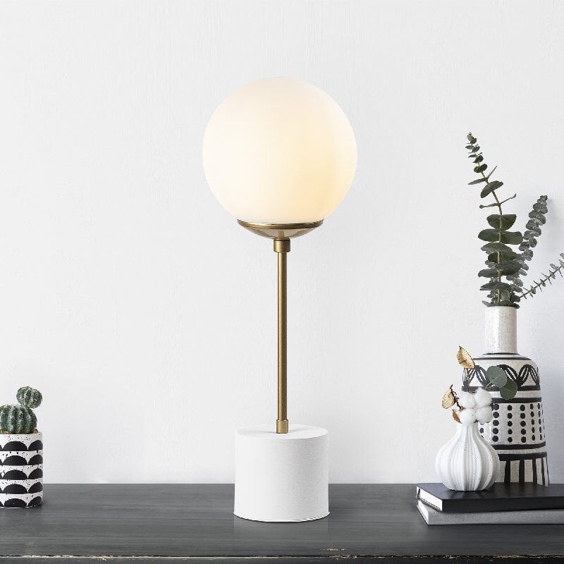 Aydinlatmadunyam Masa Lambasi White Globo-13061