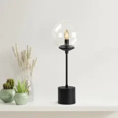 Aydinlatmadunyam Masa Lambasi Black Globo-13062