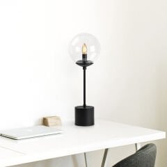 Aydinlatmadunyam Masa Lambasi Black Globo-13062