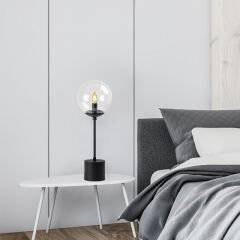 Aydinlatmadunyam Masa Lambasi Black Globo-13062