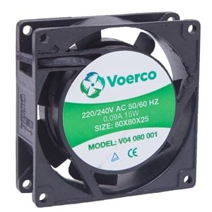 Çetinkaya Pano  92x92x38 Bilezikli 110 V AC 0.21 15W 2550 RPM  72M3/H Kapasiteli Fan V04 092 003