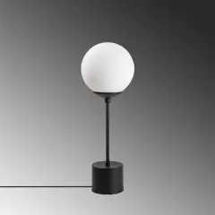 Aydinlatmadunyam Masa Lambasi BlackCream Globo-13063