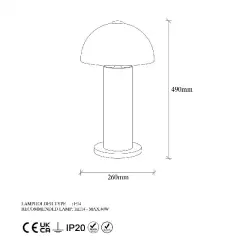 Aydinlatmadunyam Masa Lambasi Gold Mixed-11501