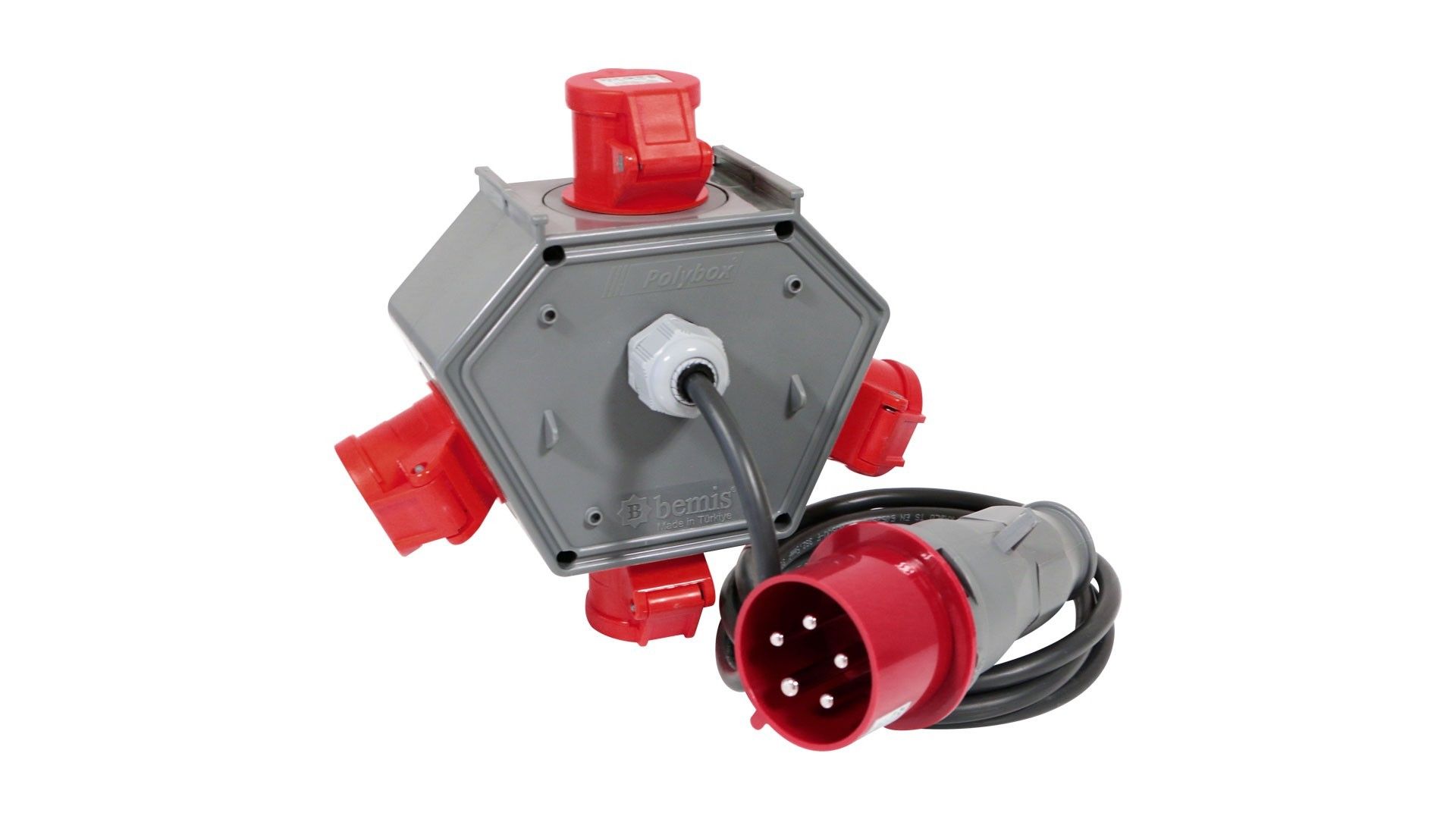 Bemis  CEE Norm 5/16A. 4 Ad. + 5/32A. 1 Ad. Fişli + 1,5m Kablolu IP44 BX1K3444-4000