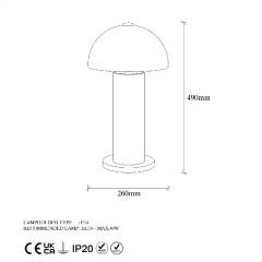 Aydinlatmadunyam Masa Lambasi Black Mixed-11503