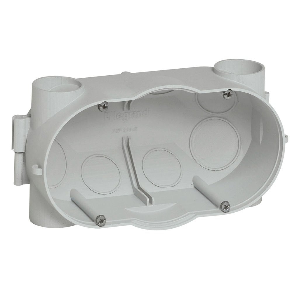 Legrand  Batibox Dökme beton için İkili buat - Derinlik: 58 mm LEG-081942