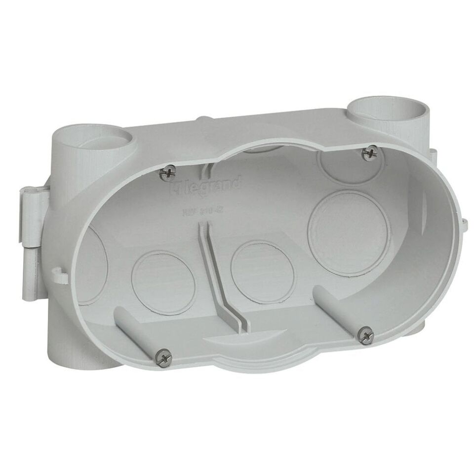 Legrand  Batibox Dökme beton için İkili buat - Derinlik: 58 mm LEG-081942