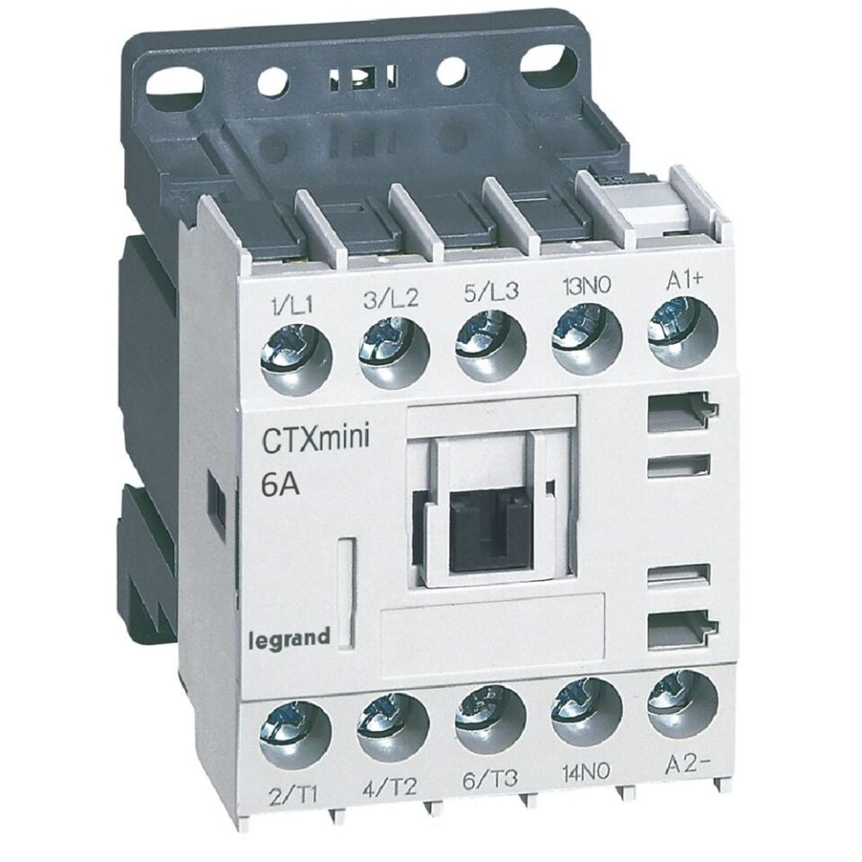 Legrand  CTX³ 3P mini kontaktör 6A 1NA yardımcı kontaklı 24V DC LEG-417001