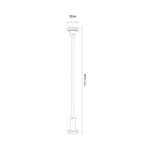 Goya Gy 6255 Siyah Kasa 12W 3000K Led Bahçe Armatür