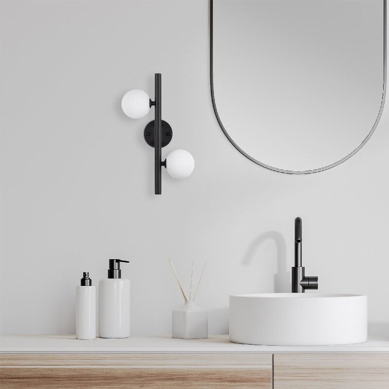 Aydinlatmadunyam Aplik BlackWhite Domino-11038