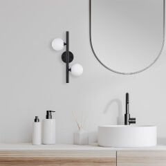 Aydinlatmadunyam Aplik BlackWhite Domino-11038