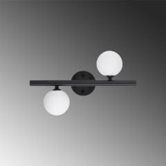 Aydinlatmadunyam Aplik BlackWhite Domino-11038