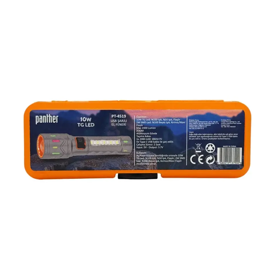 Panther Pt-4519 Usb Sarjli El Feneri