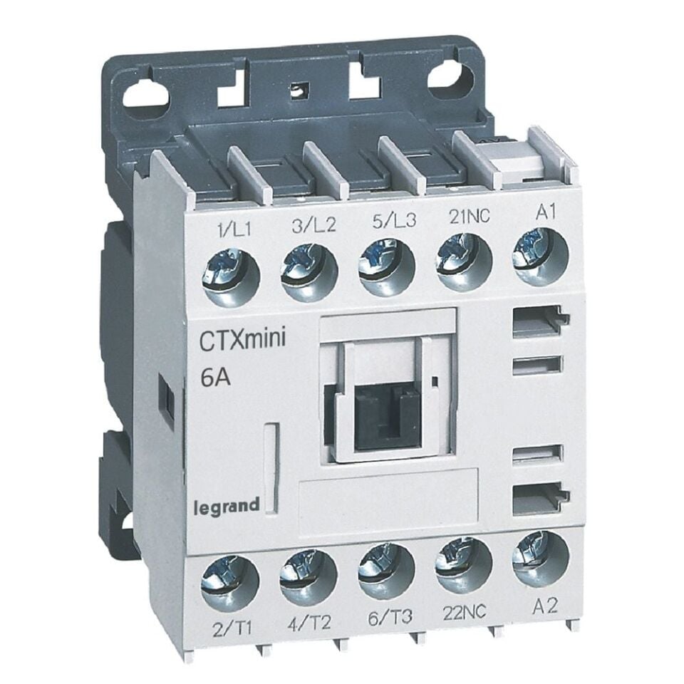 Legrand  CTX³ 3P mini kontaktör 6A 1NK yardımcı kontaklı 24V AC LEG-417010