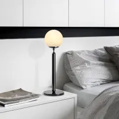 Aydinlatmadunyam Masa Lambasi BlackCream King-11461