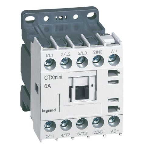 Legrand  CTX³ 3P mini kontaktör 6A 1NK yardımcı kontaklı 24V DC LEG-417011