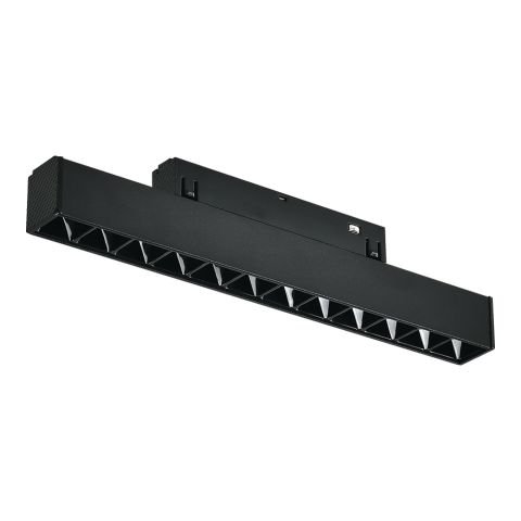 Forlife - 12W Siyah Kompakt Lensli Magnet Armatür 4000K - FL-6612I