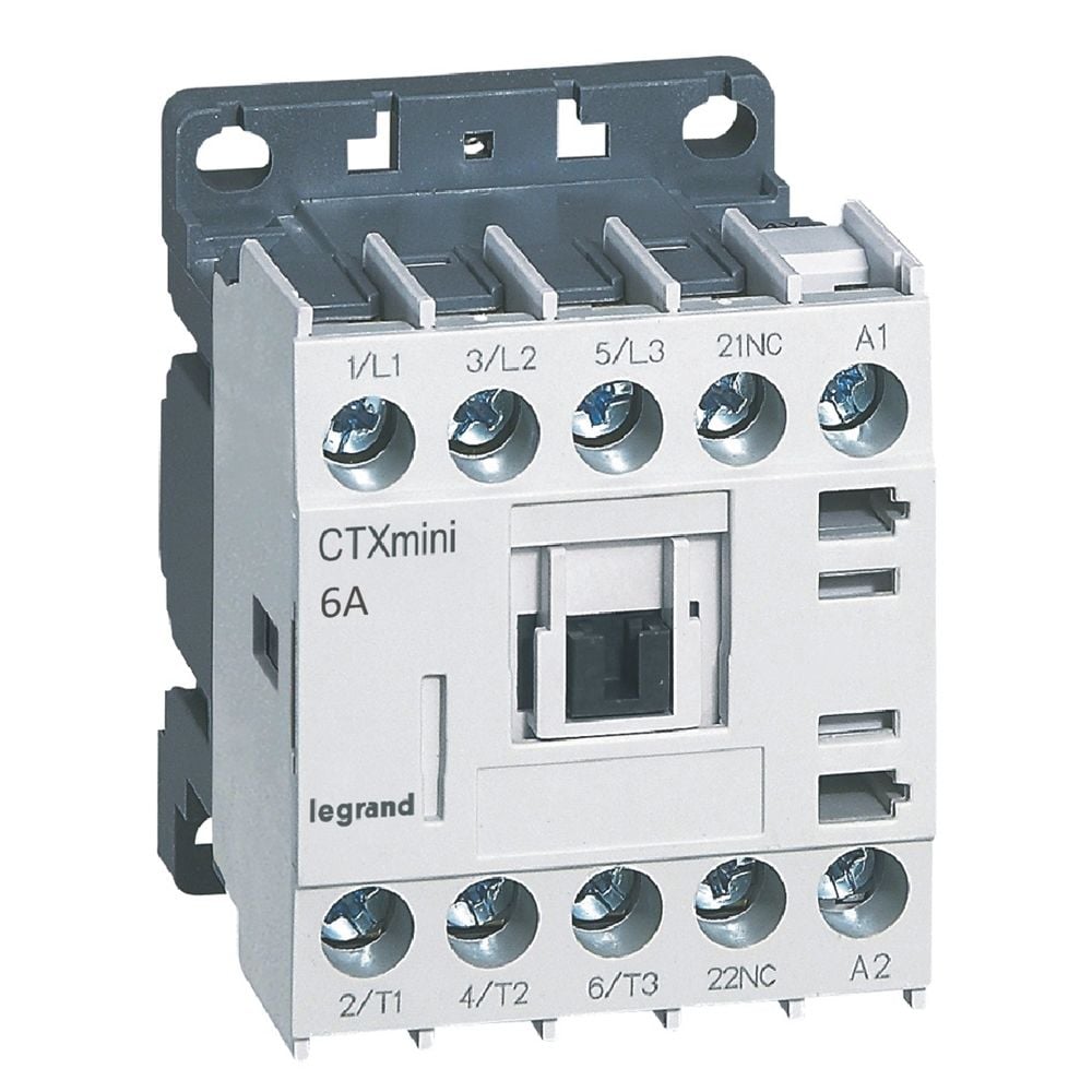 Legrand  CTX³ 3P mini kontaktör 6A 1NK yardımcı kontaklı 230V AC LEG-417016