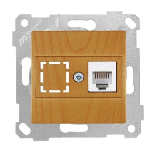 Mutlusan Rita Mek Tuş Telefon Prizi 1Xrj12 Meşe - 2200 125 0158