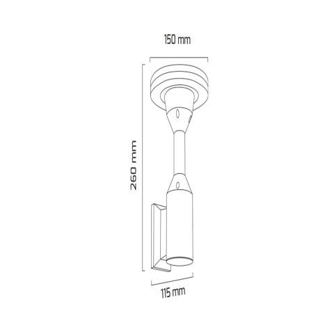 Goya Gy 6240 Siyah Kasa 12W 3000K Led Bahçe Armatür