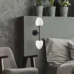 Aydinlatmadunyam Aplik BlackAntiqueWhite Camflo-10365