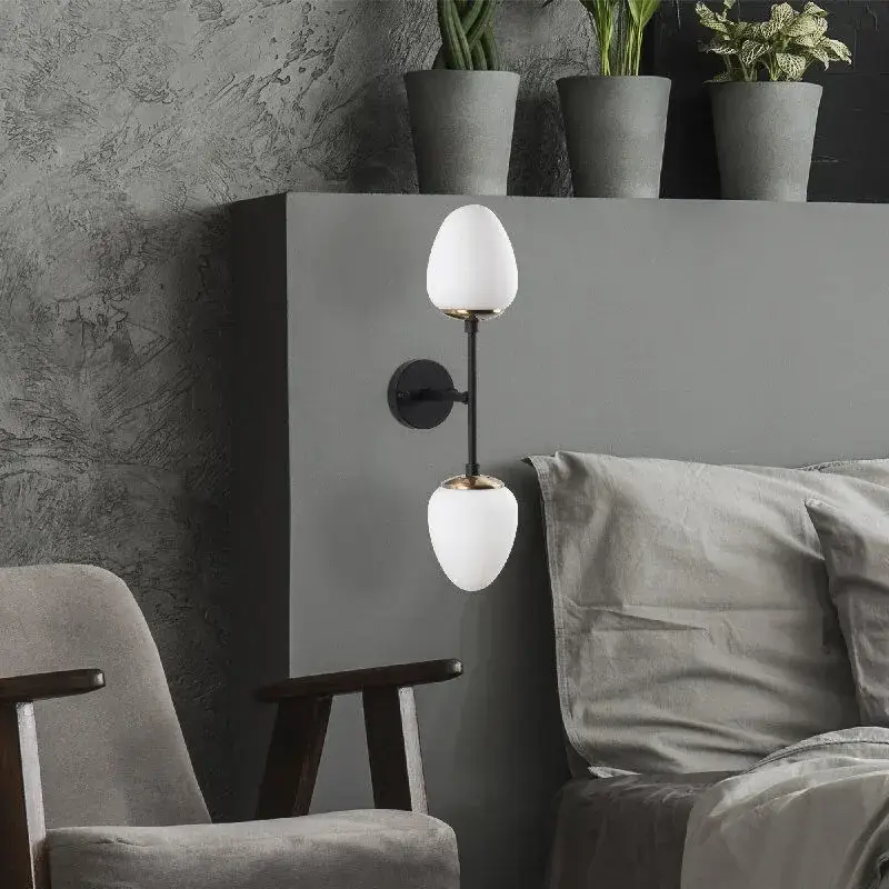 Aydinlatmadunyam Aplik BlackAntiqueWhite Camflo-10365