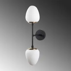 Aydinlatmadunyam Aplik BlackAntiqueWhite Camflo-10365