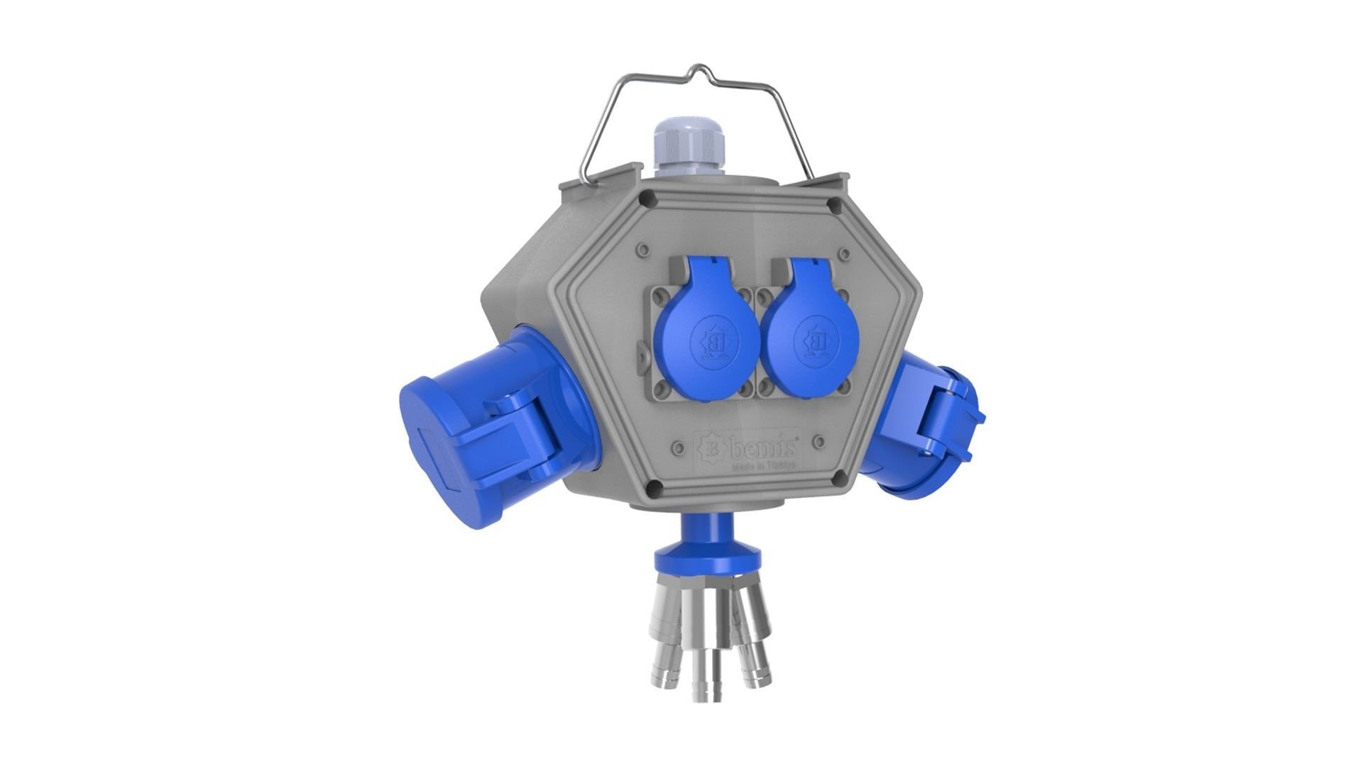 Bemis  CEE Norm 3/32A. 2 Ad. + 1/16A. 2 Ad. + 3 Hava Çıkışlı Box IP44 BX1-0550-2113