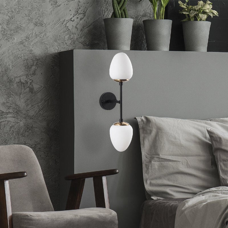 Aydinlatmadunyam Aplik BlackAntiqueWhite Camflo-10365