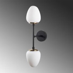 Aydinlatmadunyam Aplik BlackAntiqueWhite Camflo-10365