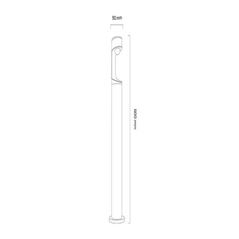 Goya Gy 6257 Siyah Kasa 10W 3000K Led Bahçe Armatür