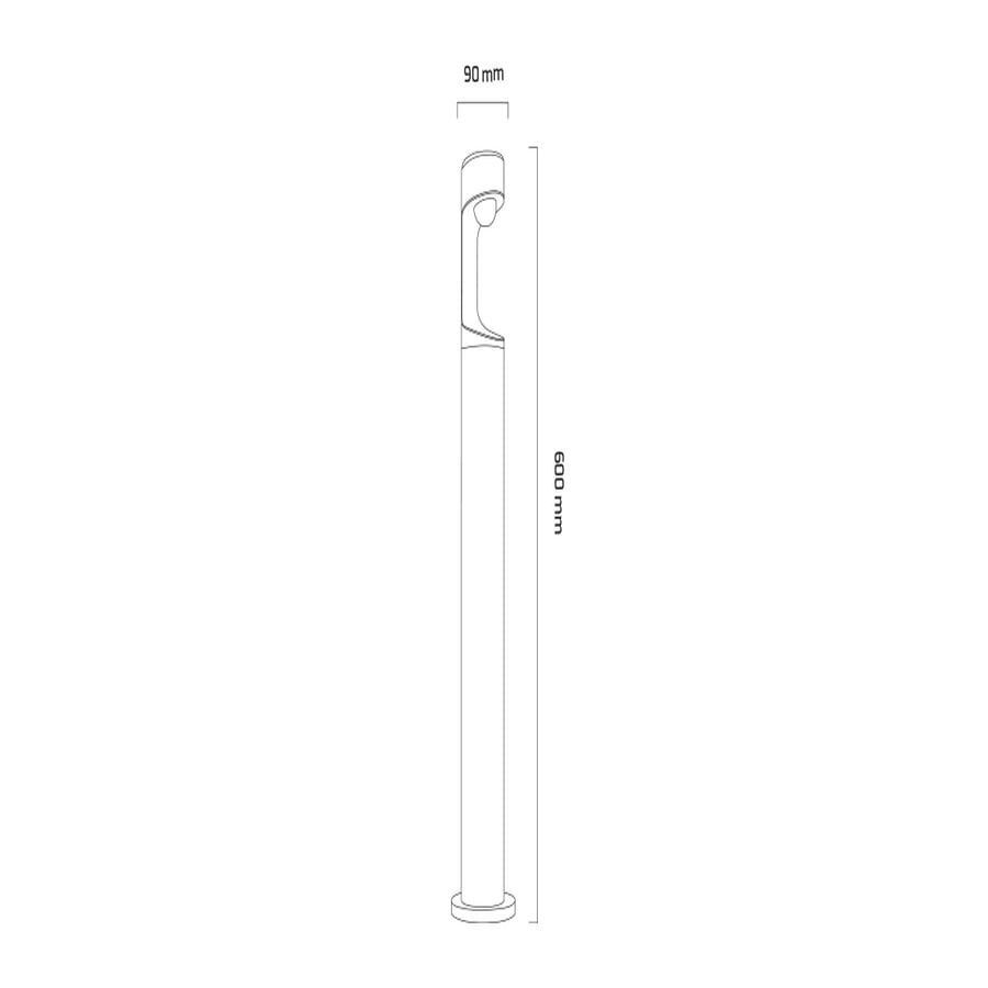 Goya Gy 6257 Siyah Kasa 10W 3000K Led Bahçe Armatür