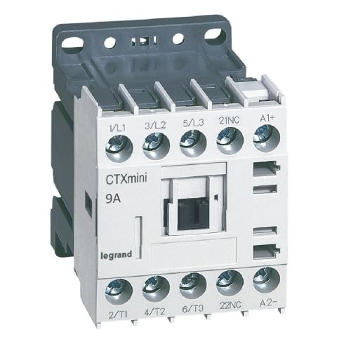 Legrand  CTX³ 3P mini kontaktör 9A 1NK yardımcı kontaklı 24V DC LEG-417031