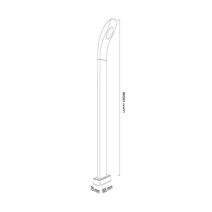 Goya Gy 6256 Siyah Kasa 10W 3000K Led Bahçe Armatür