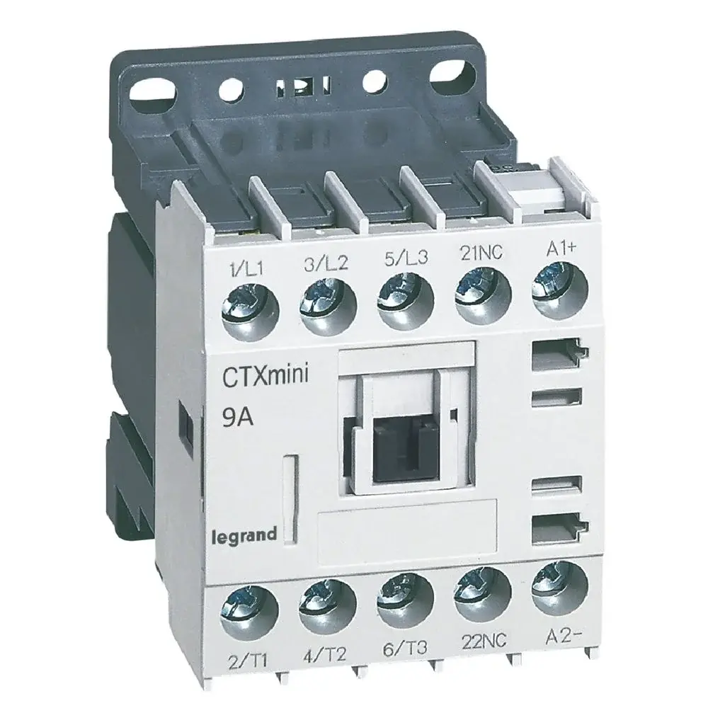 Legrand  CTX³ 3P mini kontaktör 9A 1NK yardımcı kontaklı 24V DC LEG-417031
