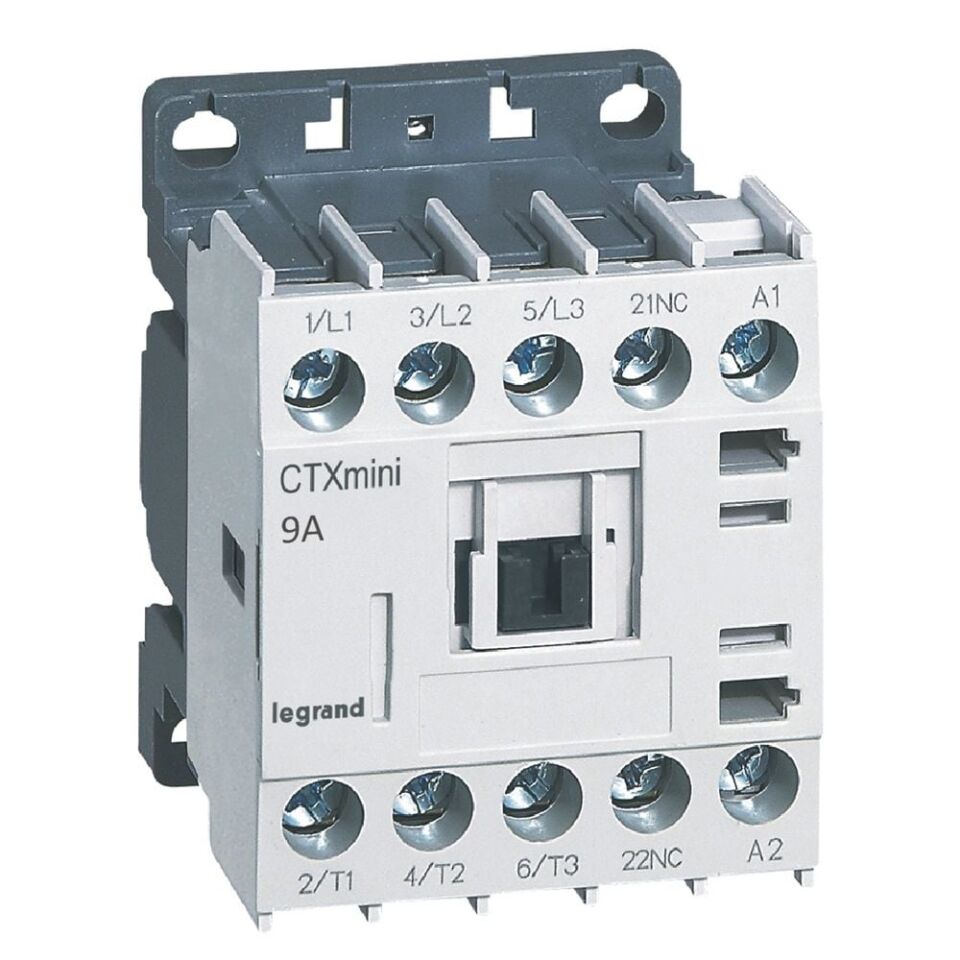 Legrand  CTX³ 3P mini kontaktör 9A 1NK yardımcı kontaklı 230V AC LEG-417036