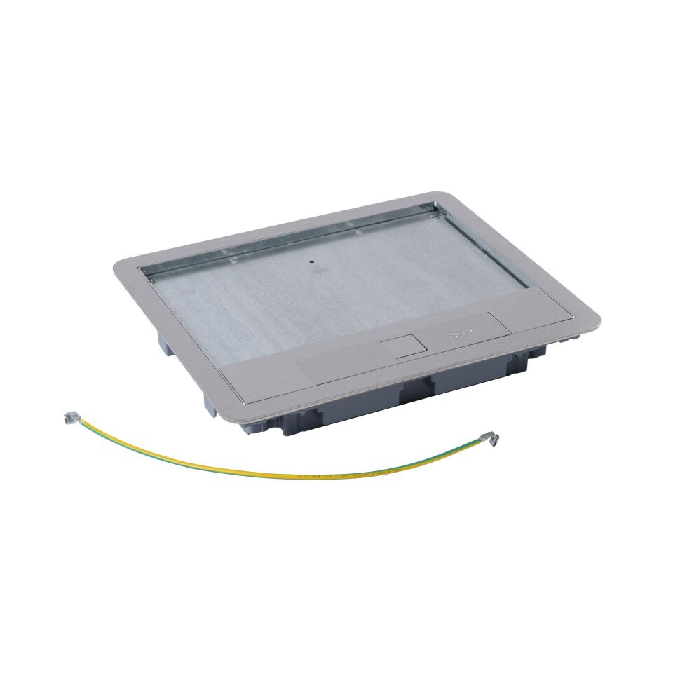 Legrand  Standart tip döşeme altı buat için kapak, metal, paslanmaz çelik, 12 veya 18 modül LEG-088004