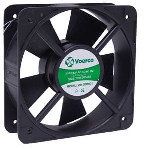 Çetinkaya Pano  200x200x60 Rulmanli 220V AC 0.48A 68W  2550 RPM 650M3/H Kapasiteli Fan V04 200 001