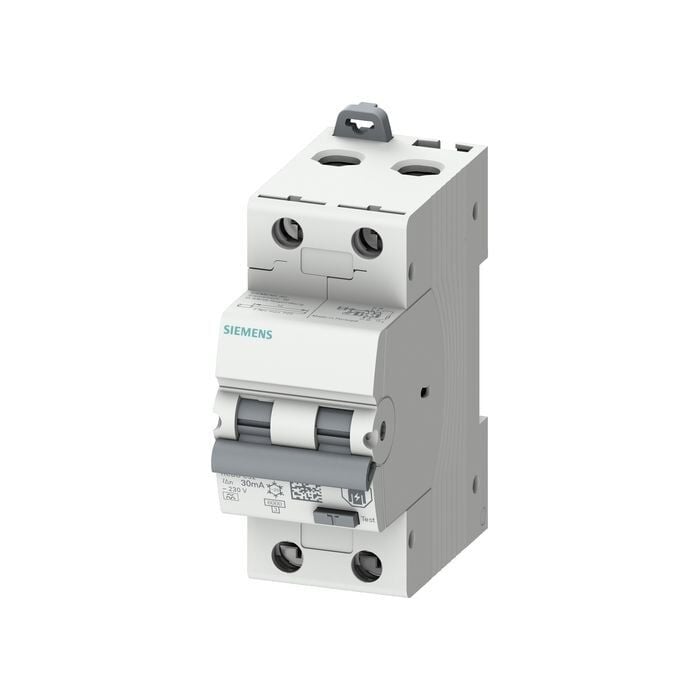 Siemens Rcbo, 6 Ka, 2P Type A, 30 Ma, C-Char, in: 32A Un: 230V 5SU1326-7FP32