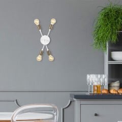 Aydinlatmadunyam Aplik White Fleur-Nuw-3403