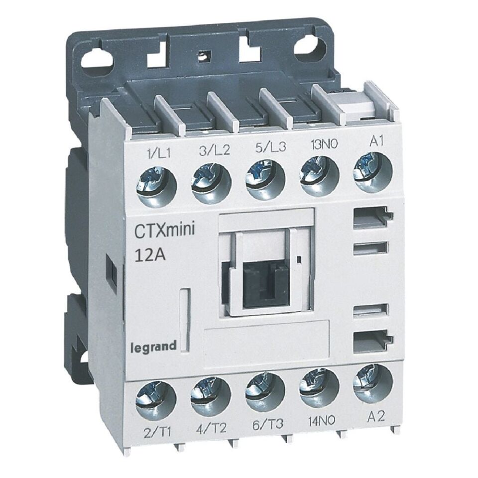 Legrand  CTX³ 3P mini kontaktör 12A 1NA yardımcı kontaklı 230V AC LEG-417046