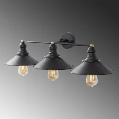 Aydinlatmadunyam Aplik BlackAntique Conical-12185