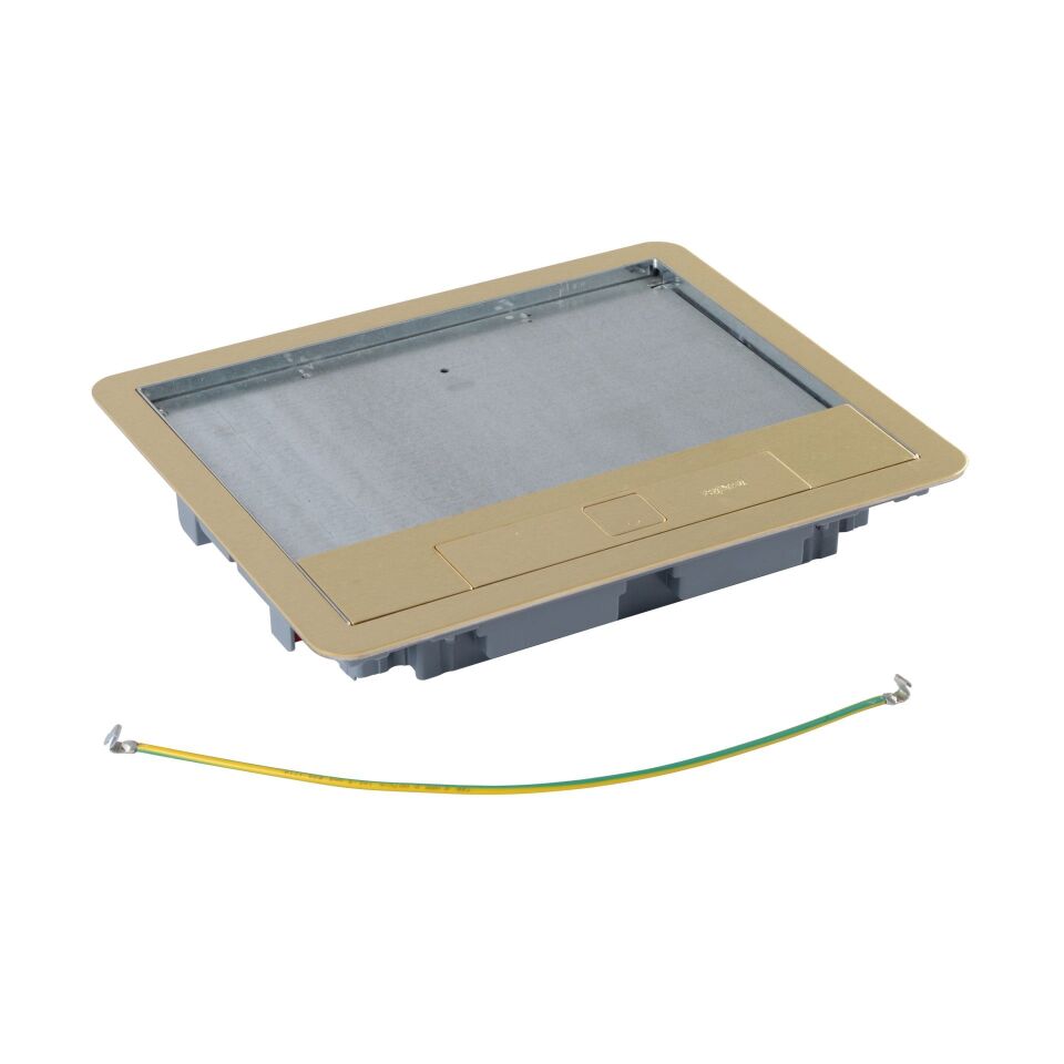 Legrand  Standart tip döşeme altı buat için kapak, metal, pirinç, 12 veya 18 modül LEG-088007