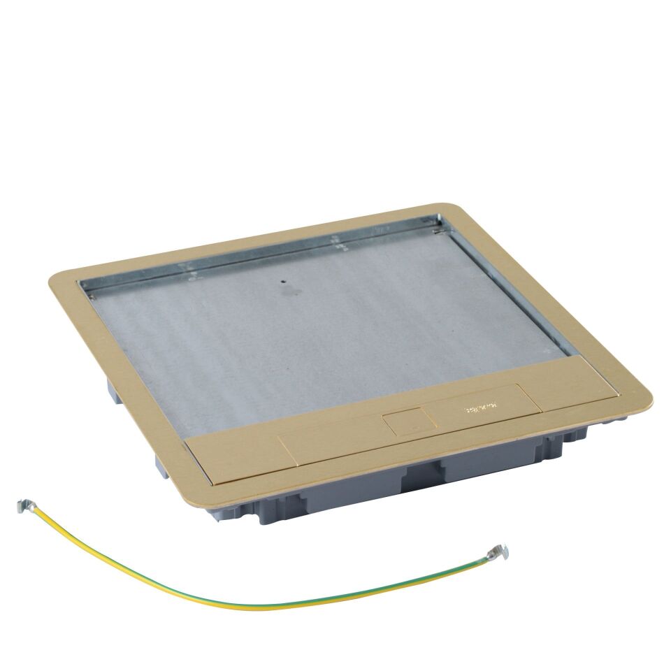 Legrand  Standart tip döşeme altı buat için kapak, metal, pirinç, 16 veya 24 modül LEG-088008