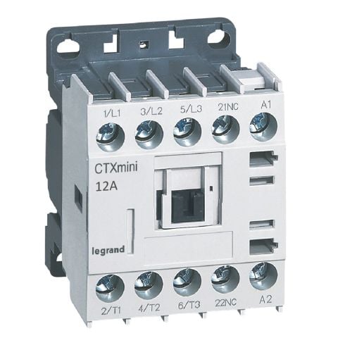 Legrand  CTX³ 3P mini kontaktör 12A 1NK yardımcı kontaklı 230V AC LEG-417056