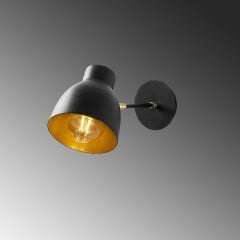 Aydinlatmadunyam Aplik Black Spotkafasi-Nuw-3091