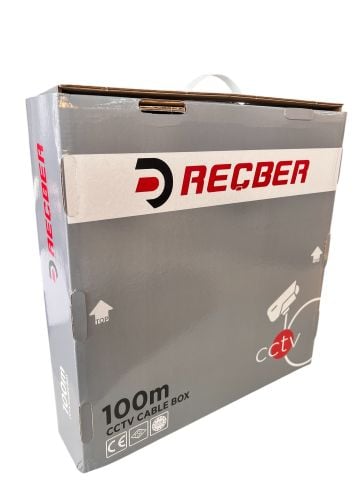 Reçber CCTV 1+2 RG 59 Mini 2x0,22mm2 Euro-Class Eca PVC Kılıflı Kamera Kablosu