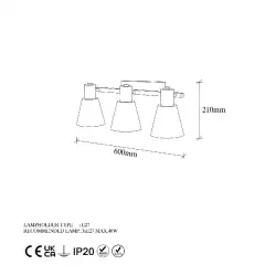 Aydinlatmadunyam Aplik BlackAntique Funnel-13094