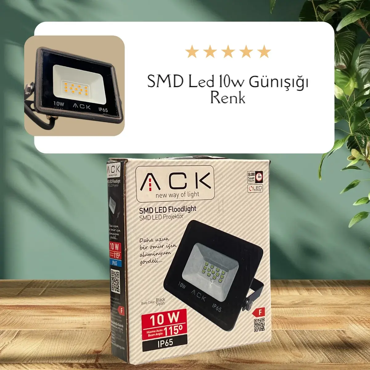 ACK 10W 3000K Dob Smd Led Projektör AT62-01002 en uygun fiyatlı satıcı
