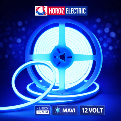 Horoz 081-010-0033  12 Volt  Mavi Slim Neon Led